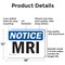 Signmission MRI, 18 in W x Rectangle, Aluminum OS-2PACK-NS-A-1218-L-14264 - alternate 7